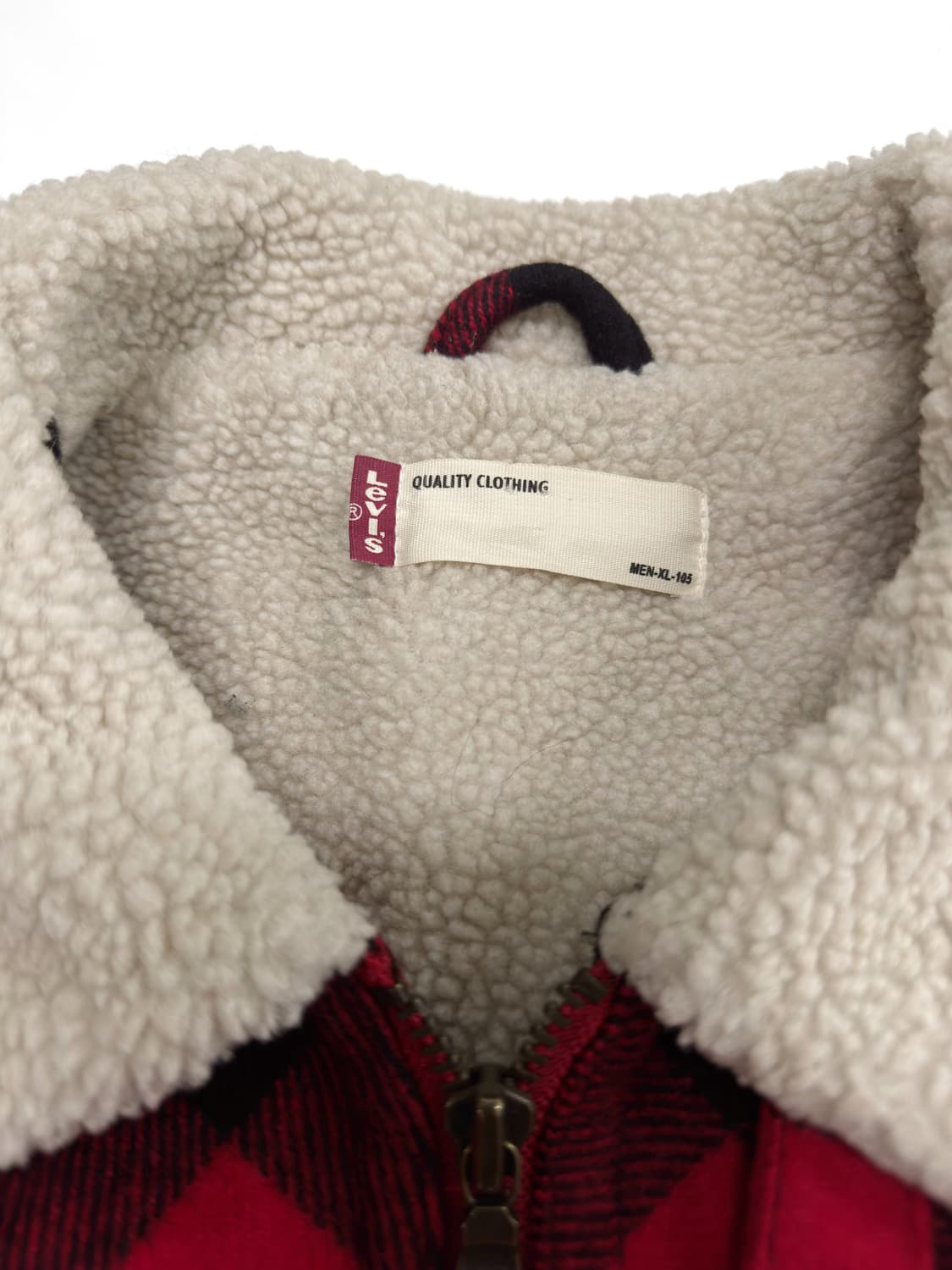 리바이스 타탄체크 쉐르파 울자켓 상품이미지4