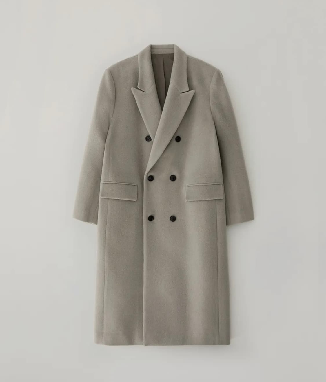 블랭크룸 더블 브레스티드 코트 오트그레이 L 새상품 상품이미지1