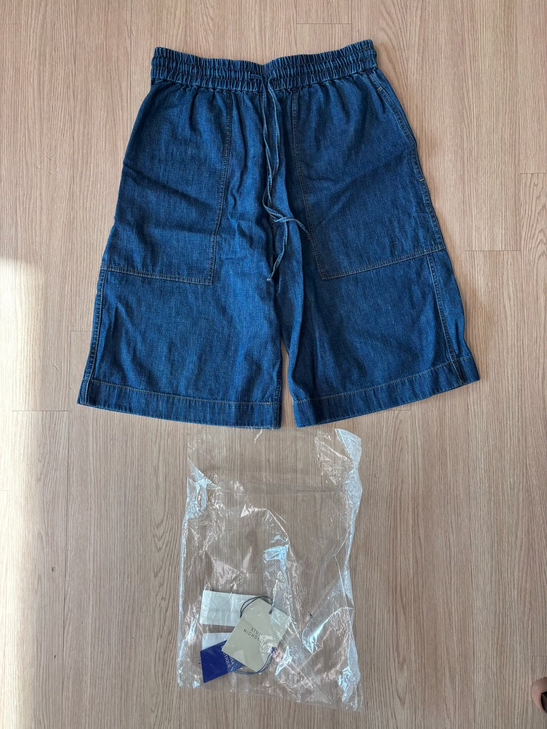 스튜디오 니콜슨 요토 데님 쇼츠 인디고 워시 M 사이즈 상품이미지2