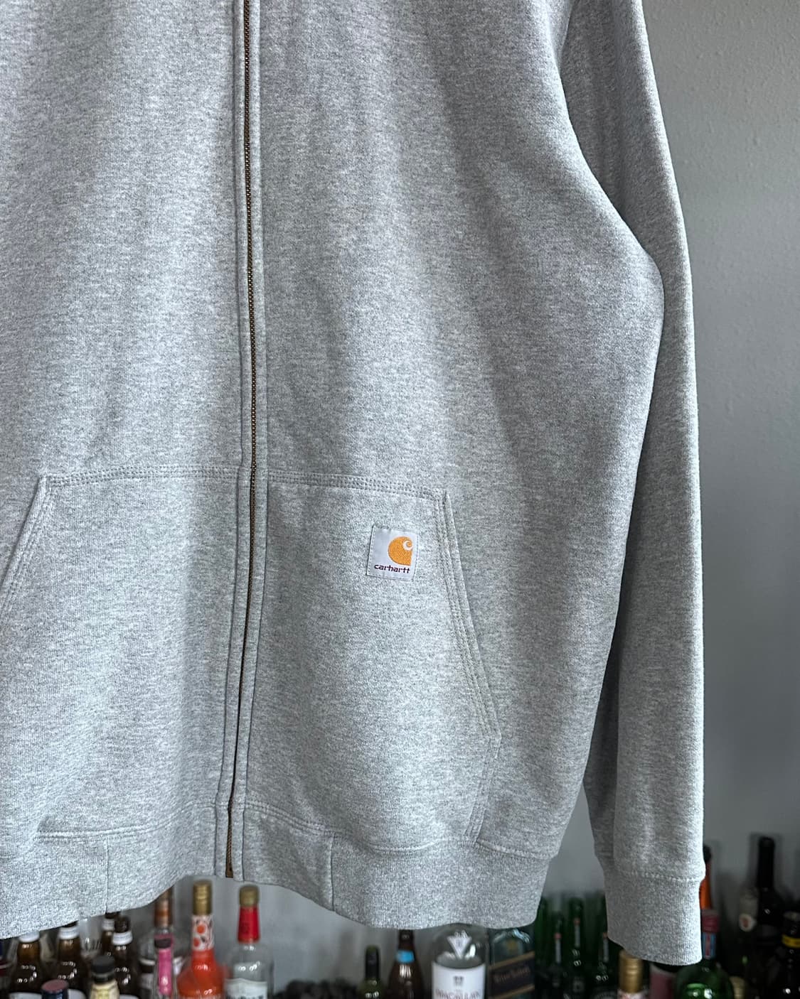 [M-L]칼하트 미드웨이트 그레이 후드집업 상품이미지5