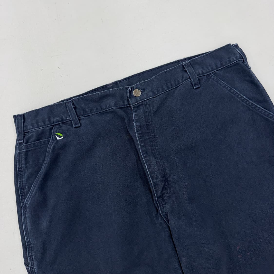 칼하트 OG 가죽패치 카펜터 덕캔버스 와이드 워크팬츠 상품이미지4