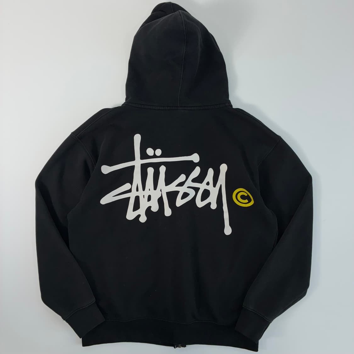 Stussy  스투시 90,s C스탁 블랙 후드티  상품이미지2