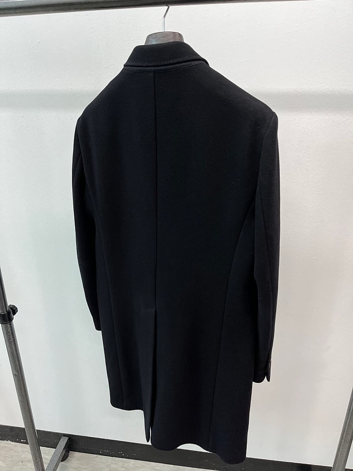 100) 디스퀘어드 블랙 싱글 울코트 상품이미지6