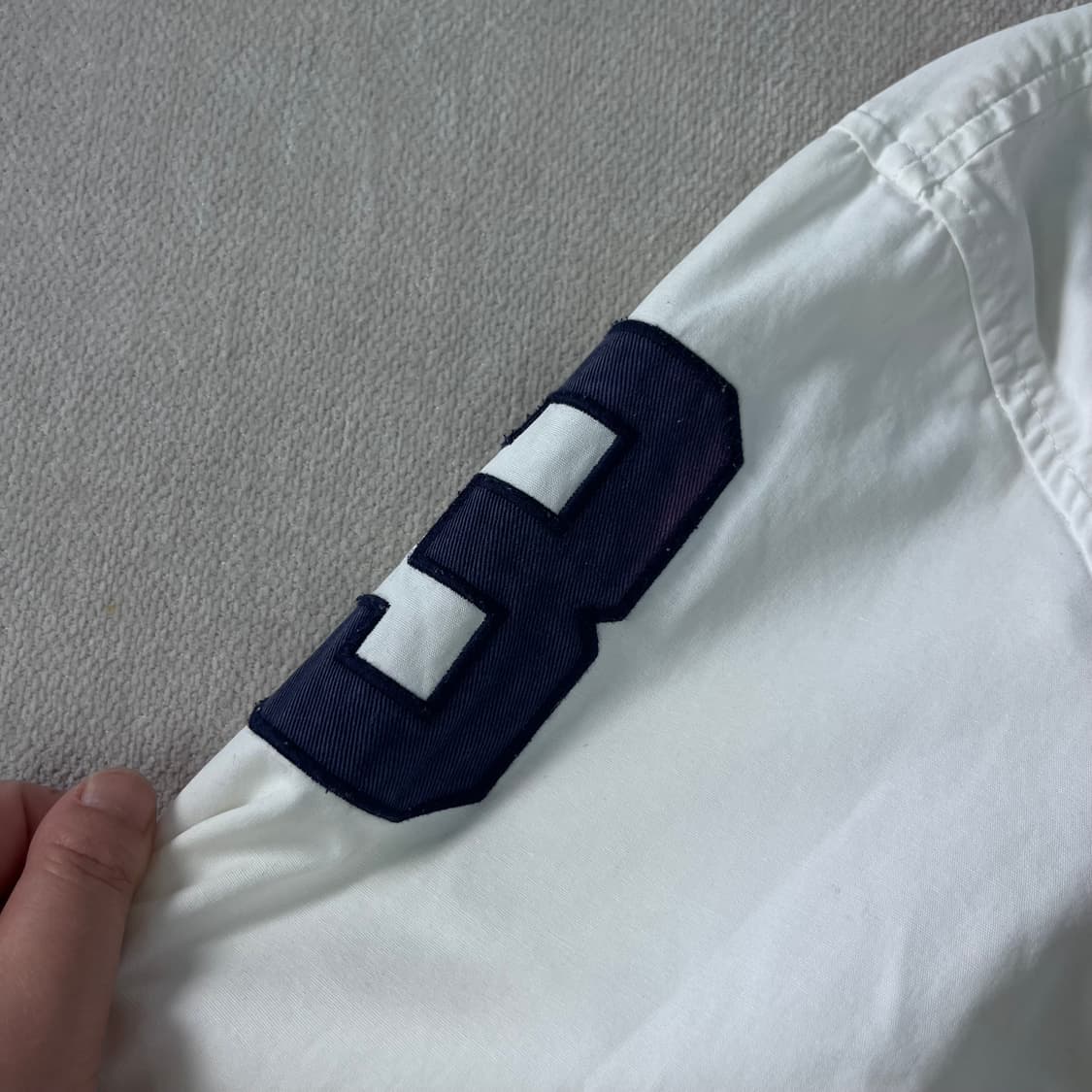 100 폴로랄프로렌 빅포니 성조기 화이트 블루종 자켓 상품이미지8