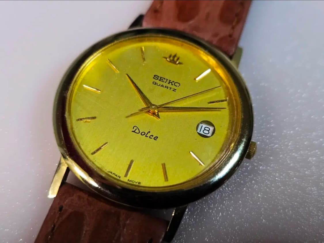 세이코 돌체(Seiko Dolce) 빈티지 금장 쿼츠 시계 상품이미지5
