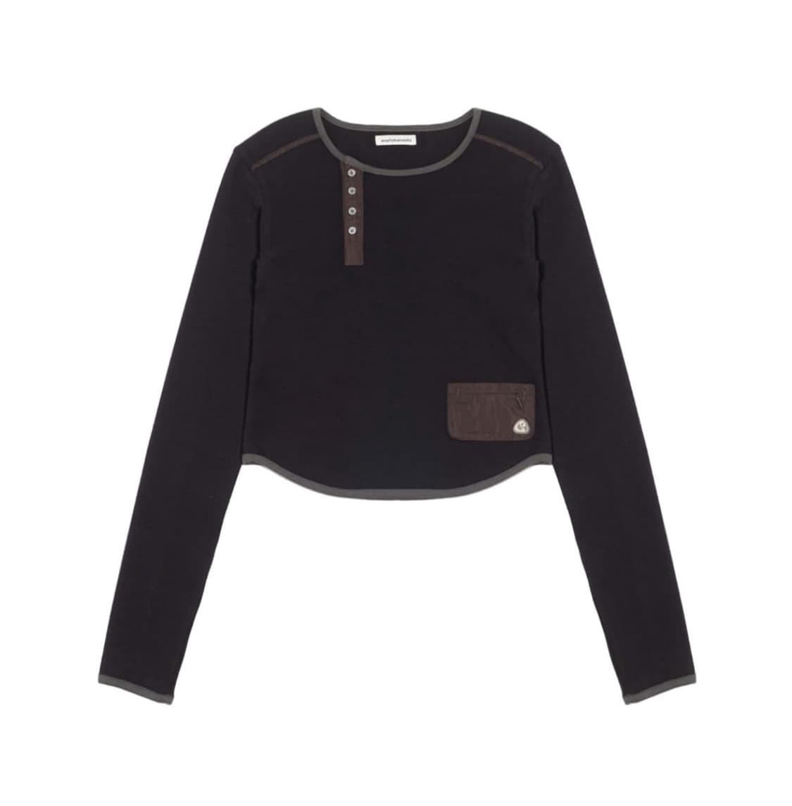 스마트어반유즈풀 언발란스 롱슬리브 블랙 상품이미지1