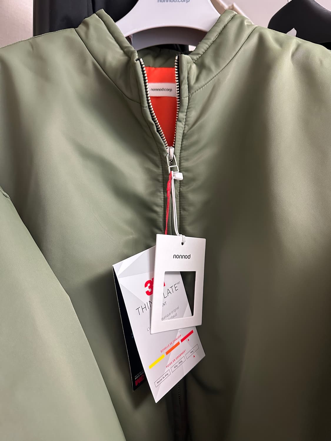 [OS]논노드 러스터 봄버 카키 상품이미지1