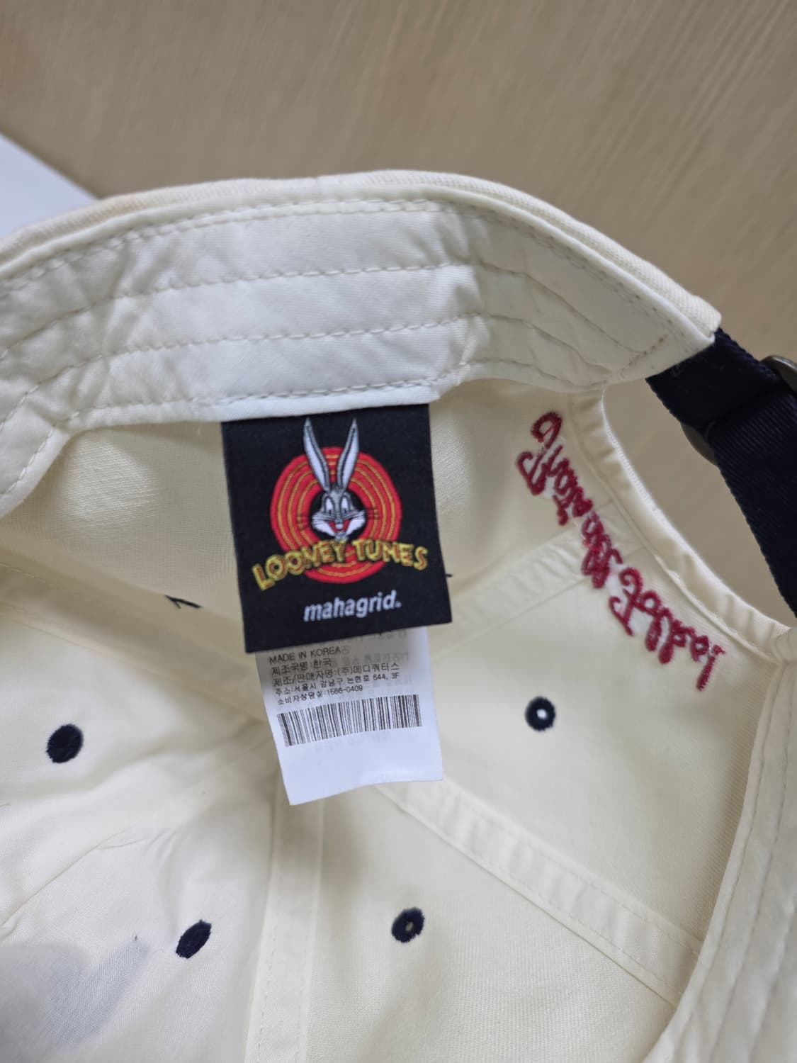 루니툰 벅스버니 x마하그리드 볼캡 미사용품 상품이미지6