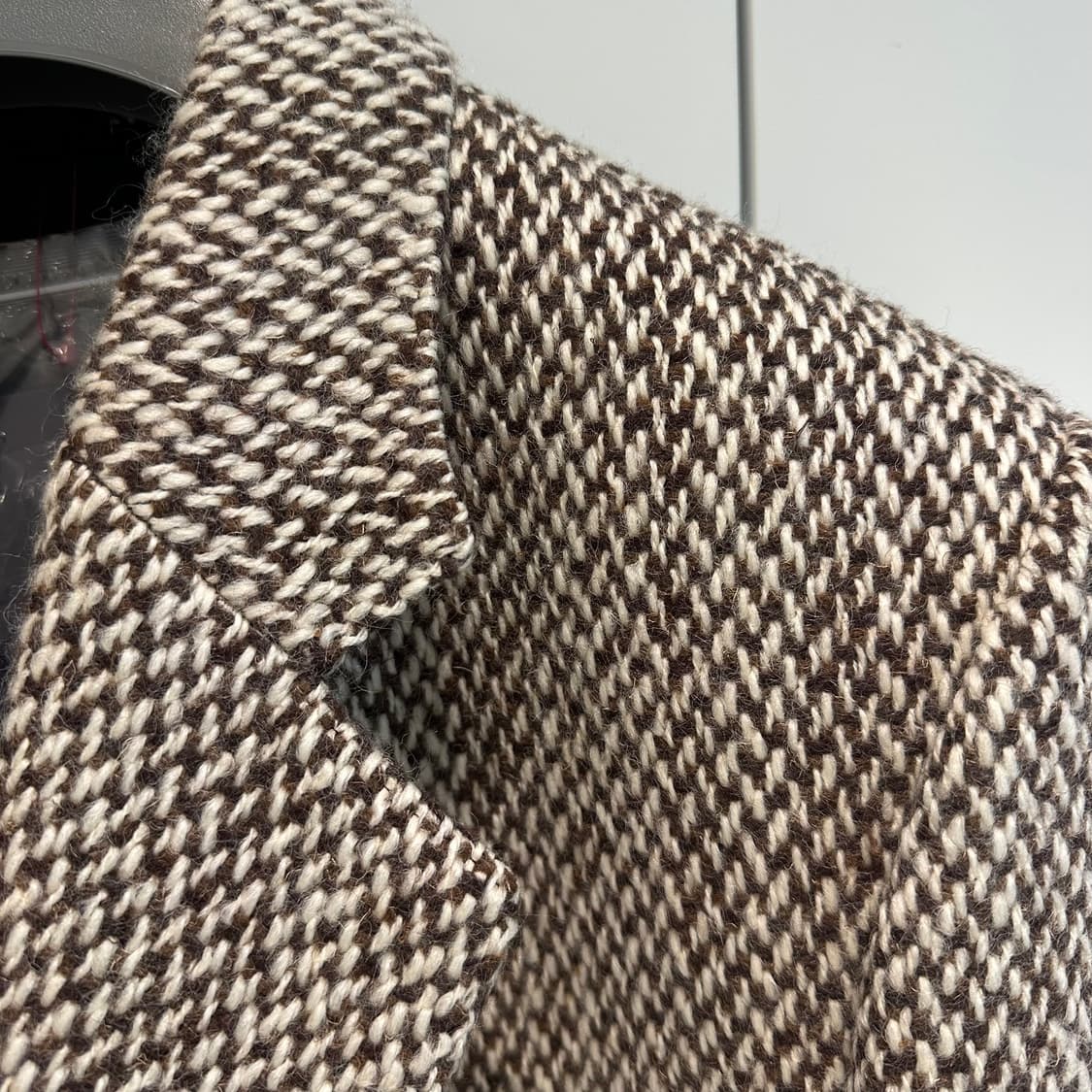 프라다 라프시몬스 24fw 도니골 트위드 오버코트 상품이미지5