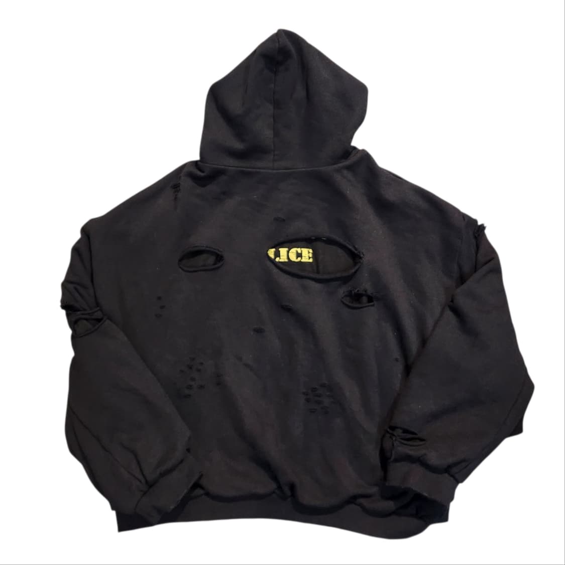 프로젝트 G/R 디스트레스 레이어 집 후드 페이디드 블랙 상품이미지2