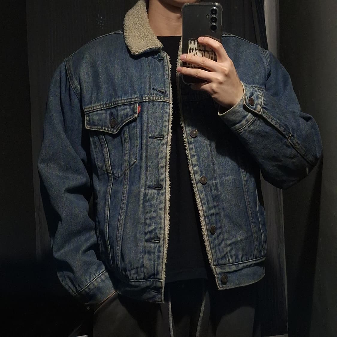 리바이스 연청 타입3 TYPE3 셰르파 쉐르파 이너플리스 데님자켓 청자켓 상품이미지2