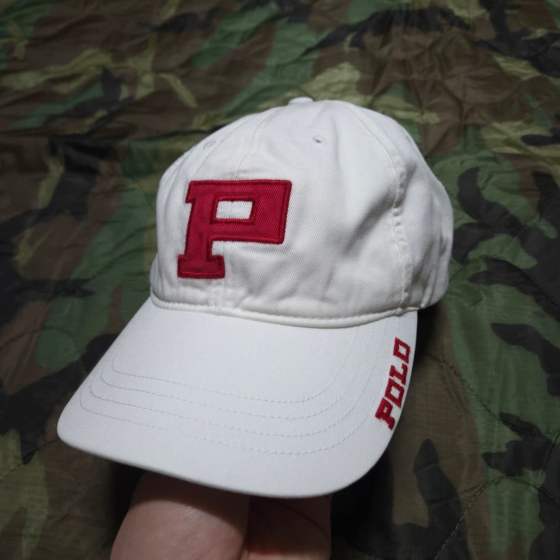 90s Vintage Polo Sport Big P Logo Cap 상품이미지2