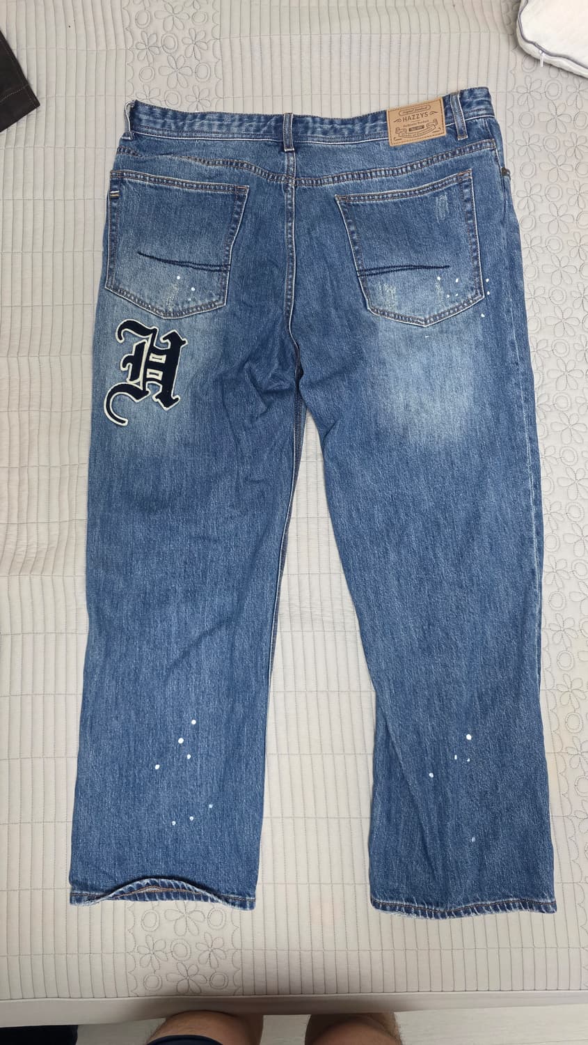 헤지스 남성 중청 와펜 패치워크 데님 상품이미지2