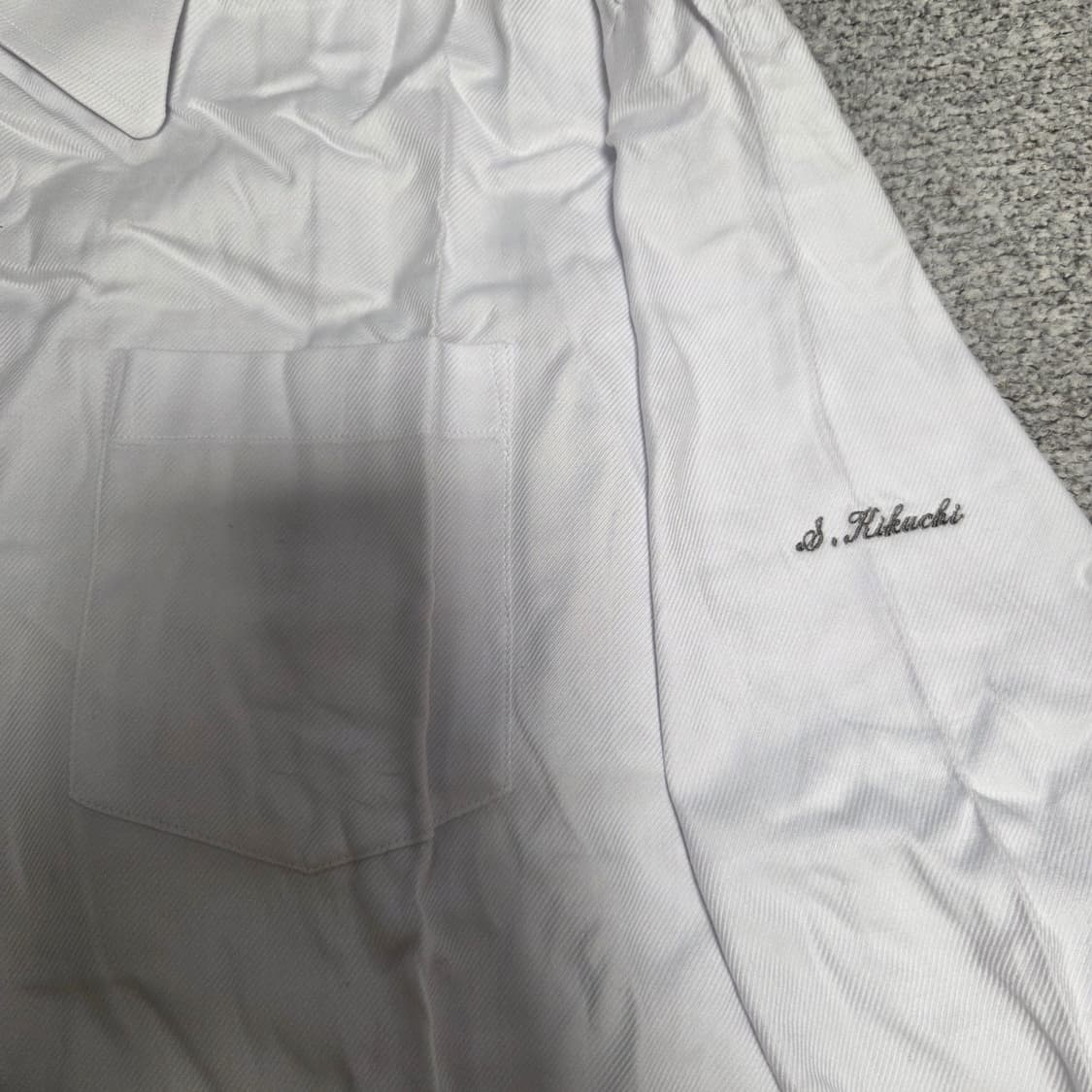 일본산 Aquascutum 화이트 코튼 셔츠 XL(105) 상품이미지4