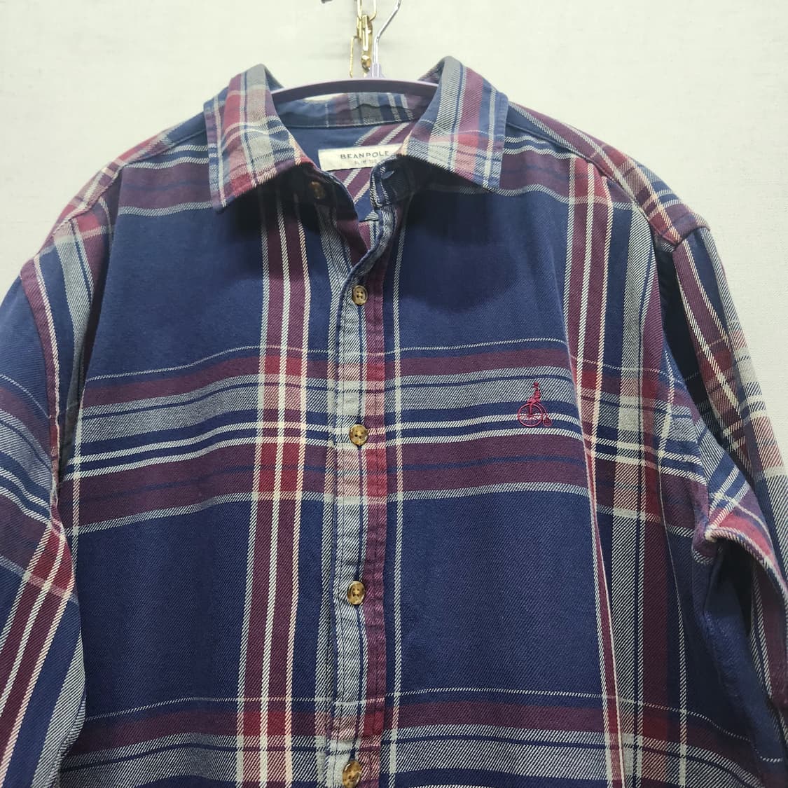 빈폴 로고 체크 셔츠 100(L) 상품이미지2