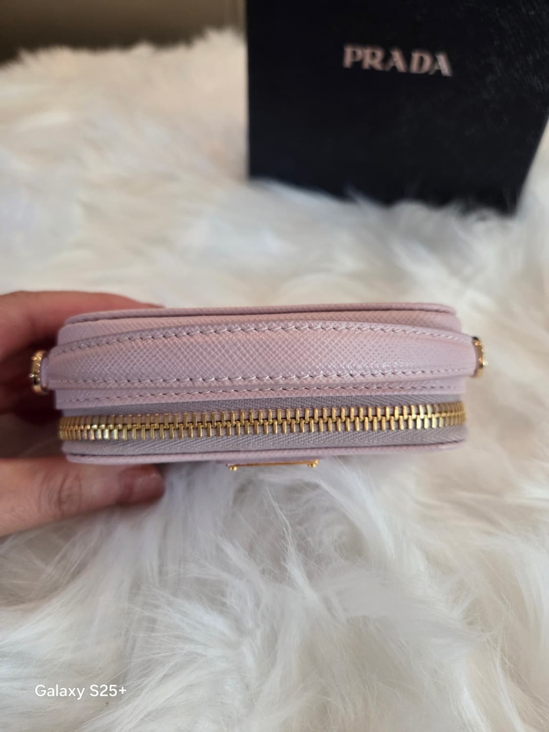 프라다 사피아노 레더 미니 파우치 알라바스터 핑크 상품이미지7