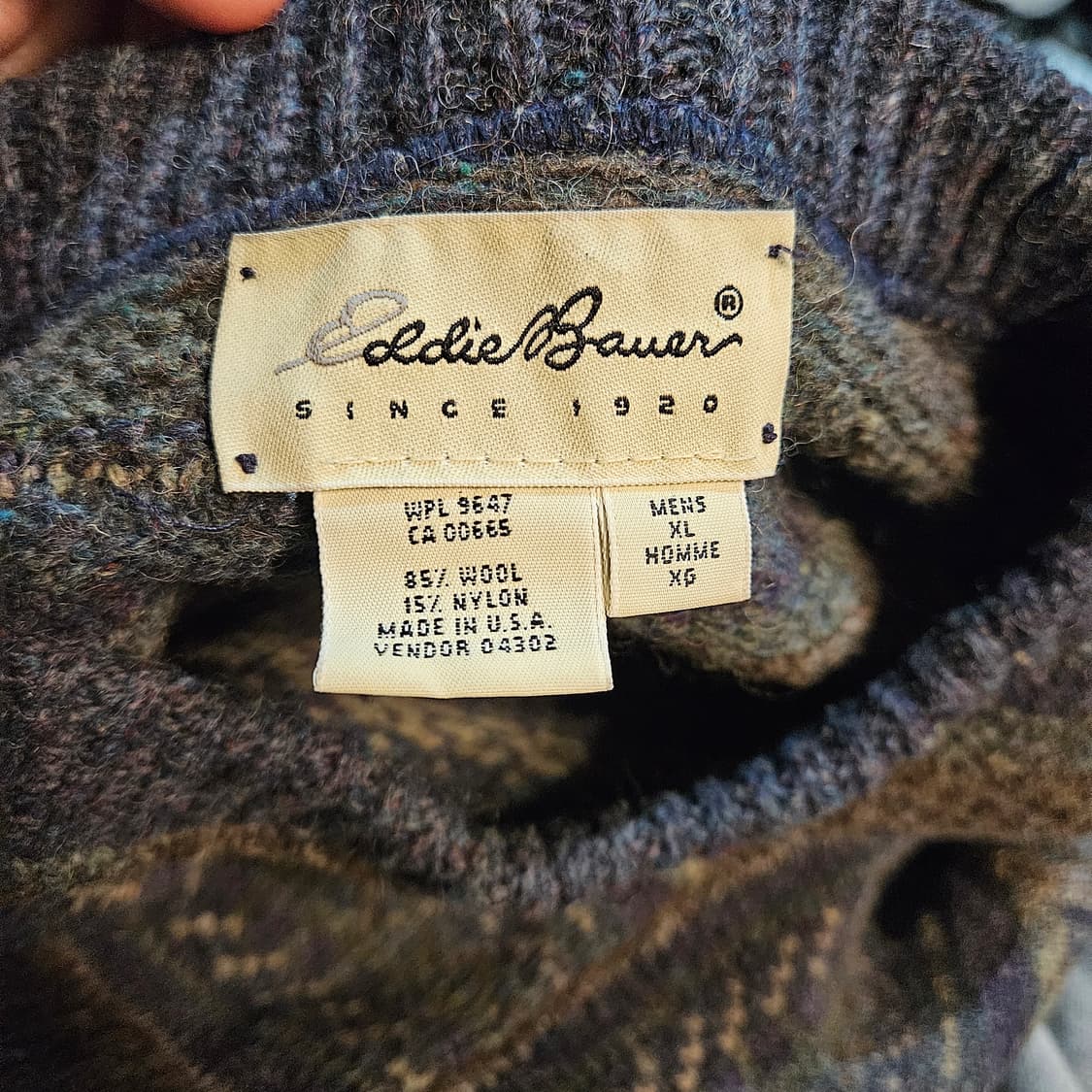 에디 바우어 made in usa 페어아일 니트스웨터 XL 상품이미지3