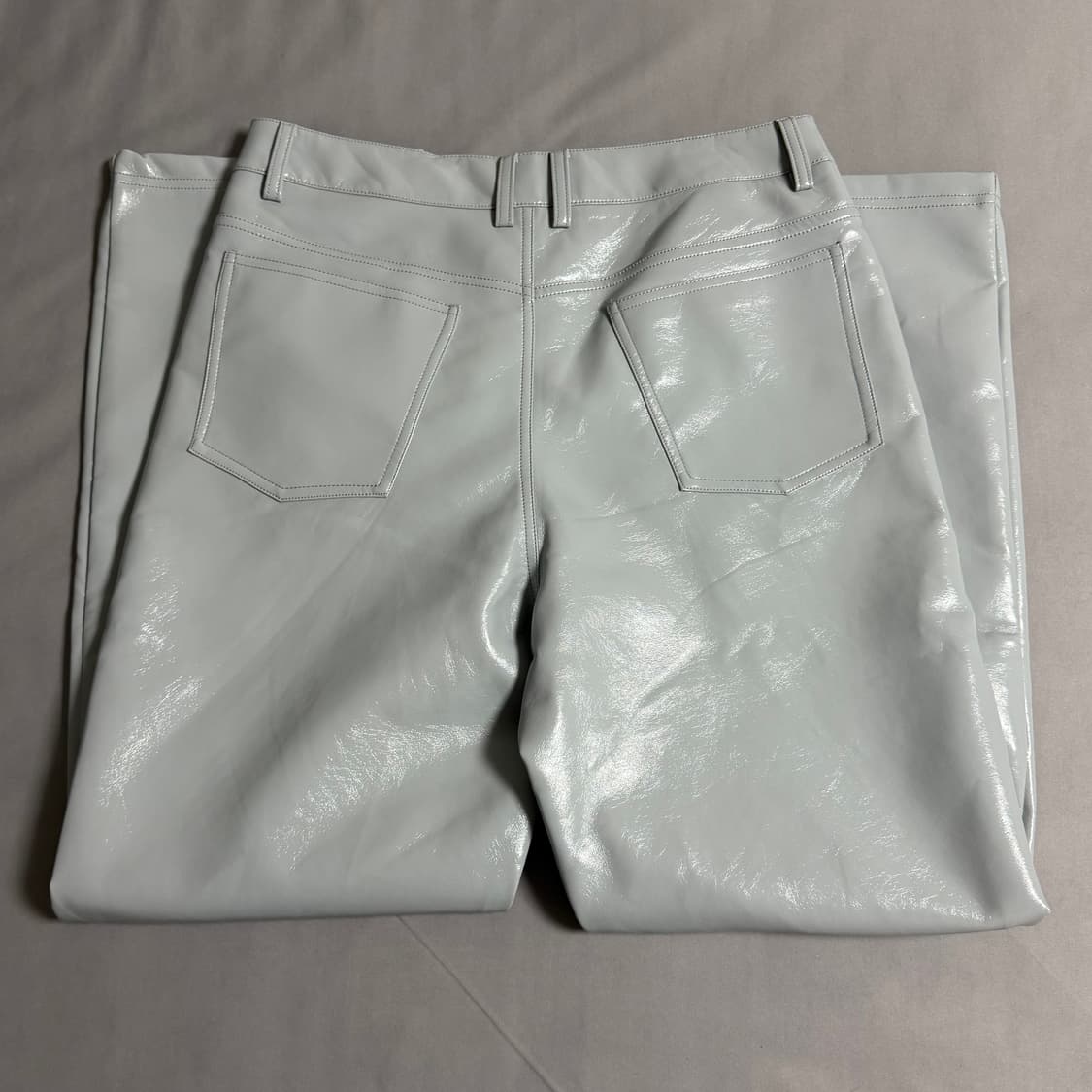 (M) 엔타이어스튜디오 WET 레더 팬츠 와이드 상품이미지4