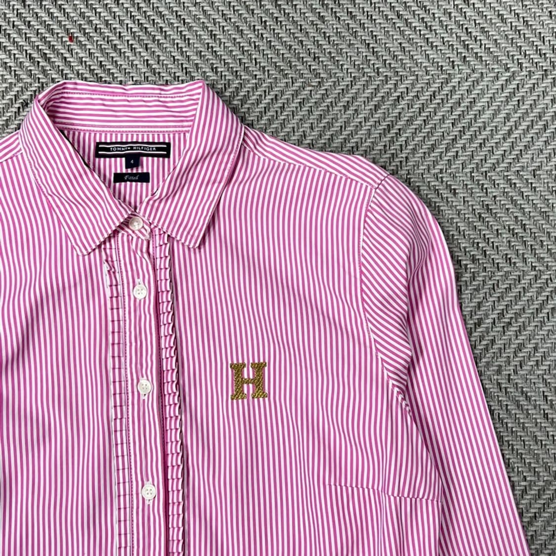 타미힐피거 레이스업 스트라이프 셔츠 v0678 상품이미지5