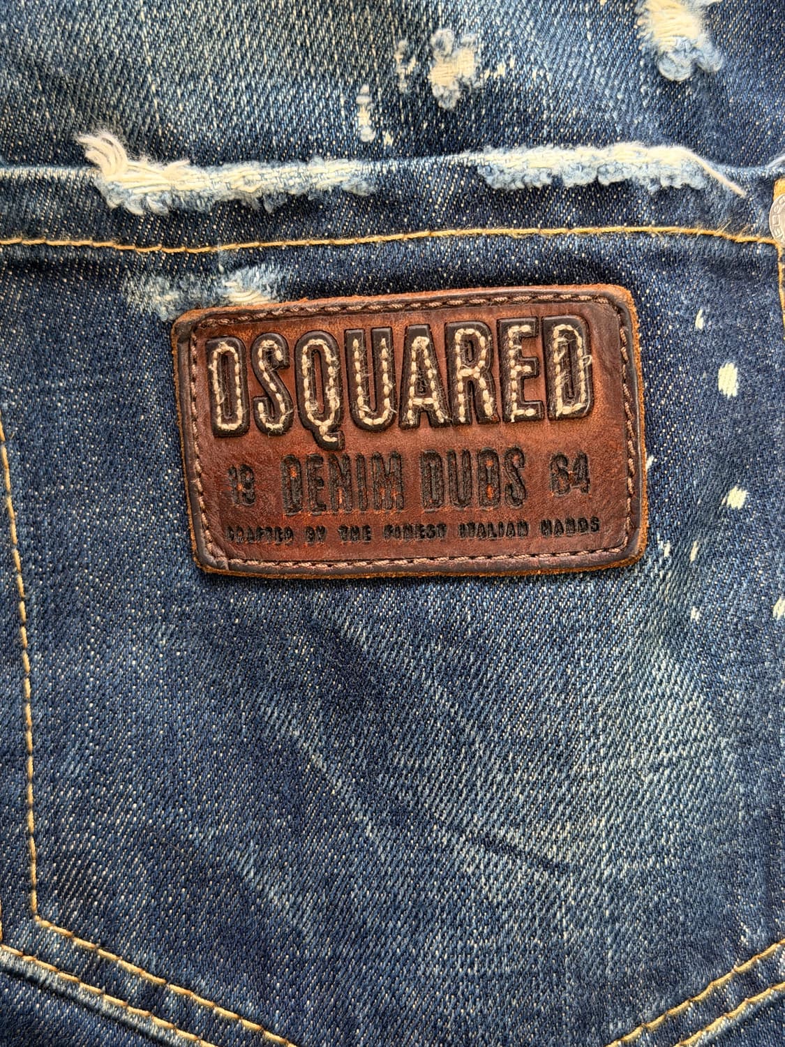 디스퀘어드2 (Dsquared2) 데님 더즈 레더 패치 디스트로이드 진 상품이미지5