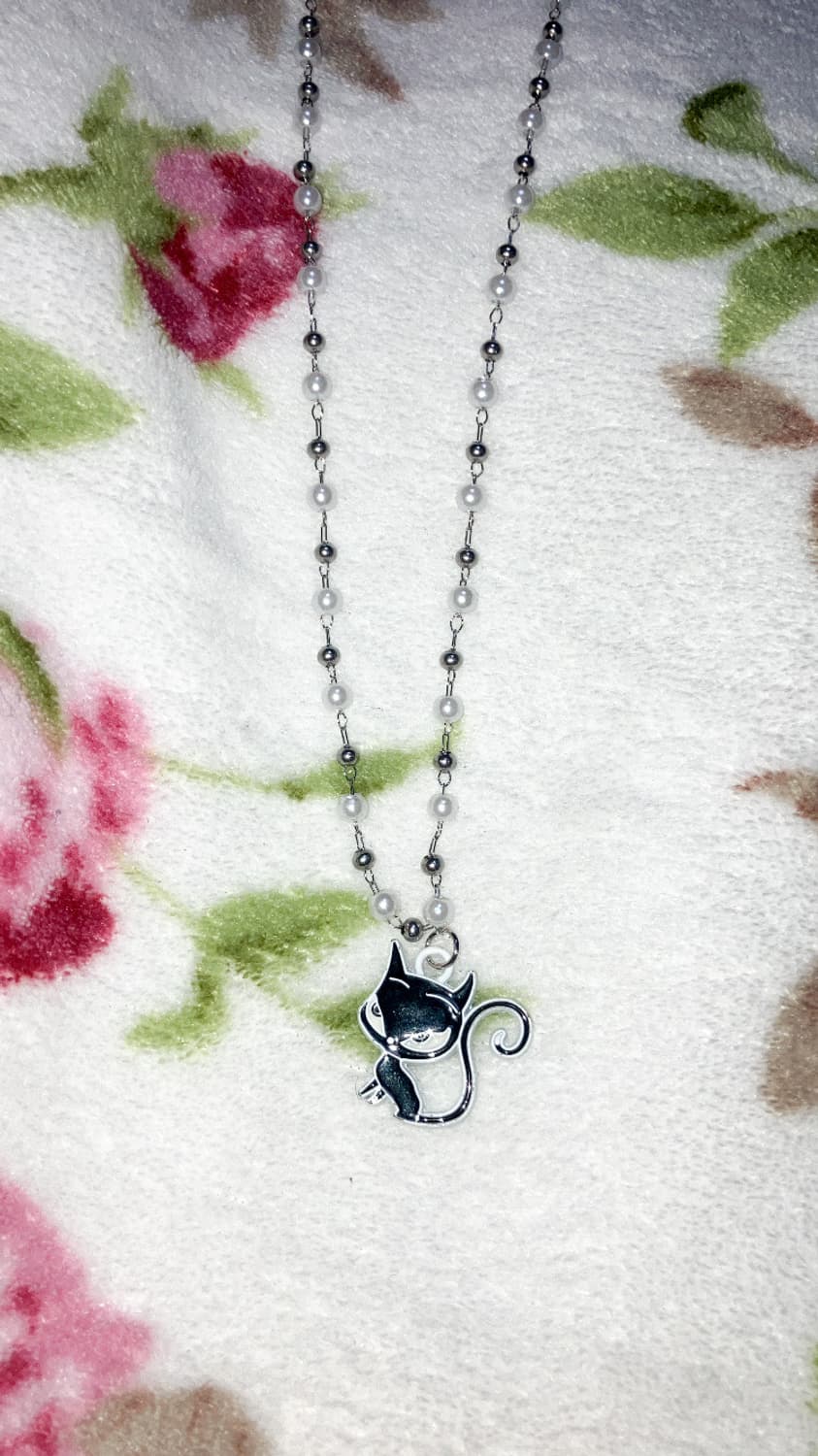고양이 진주 목걸이 상품이미지2