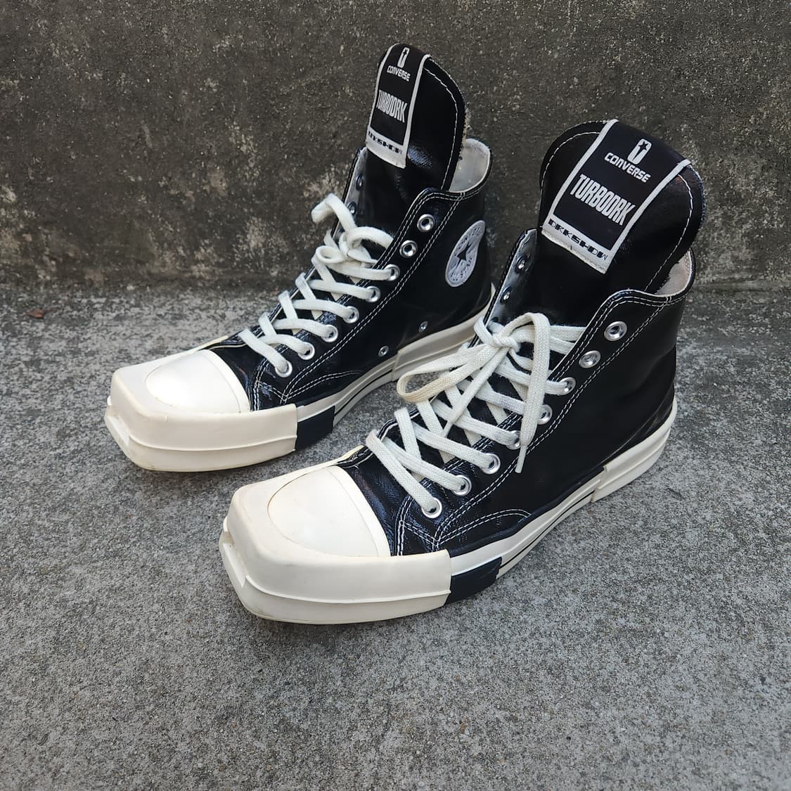 [260] 컨버스 x 다크쉐도우 터보다크 척 70 하이 블랙 래커드 데님 상품이미지1