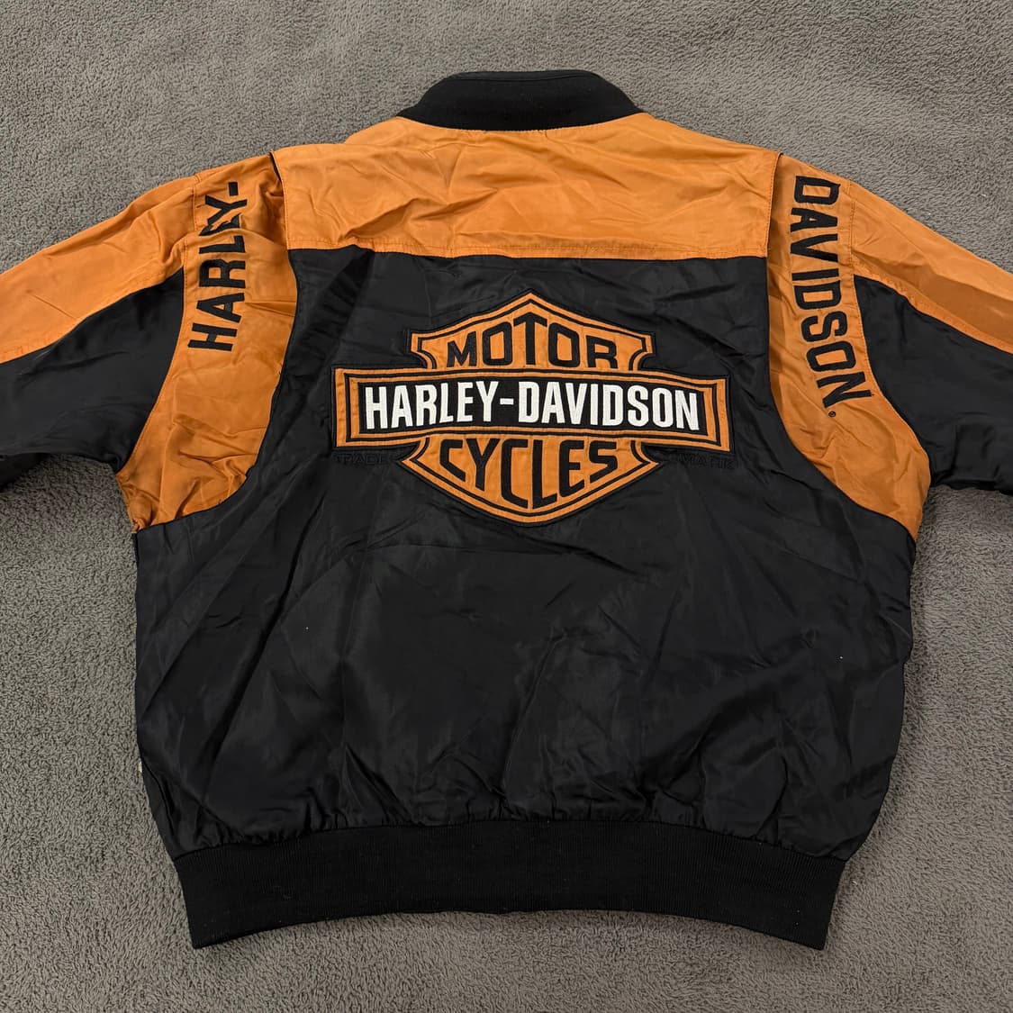 [정품/S] 할리데이비슨 빅로고 나일론 봄버 자켓 상품이미지4