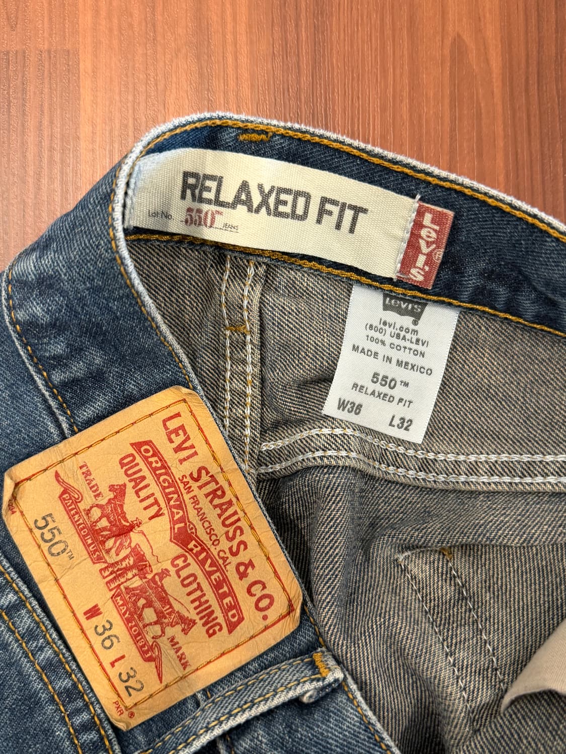 00s Levis 리바이스 550 데님 팬츠 (36inch) 상품이미지8