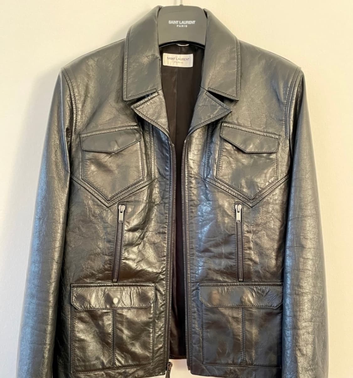 [BTS 지민님 착용] 생로랑 20ss 웨스턴 카프 레더 자켓 상품이미지4