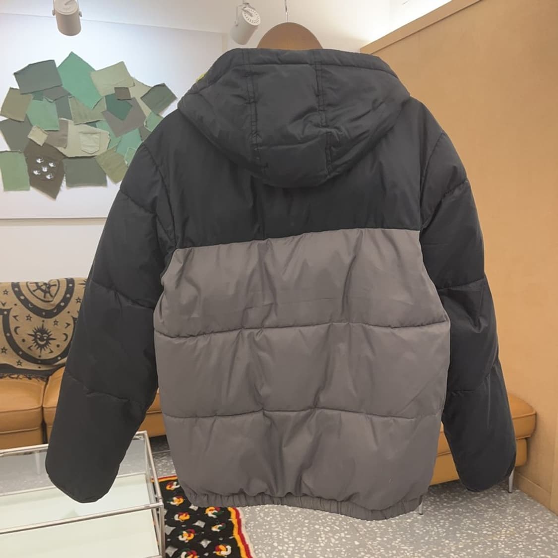 퀵실버 올드스쿨 빈티지 캐주얼 다운 숏 패딩 M C07612 상품이미지4