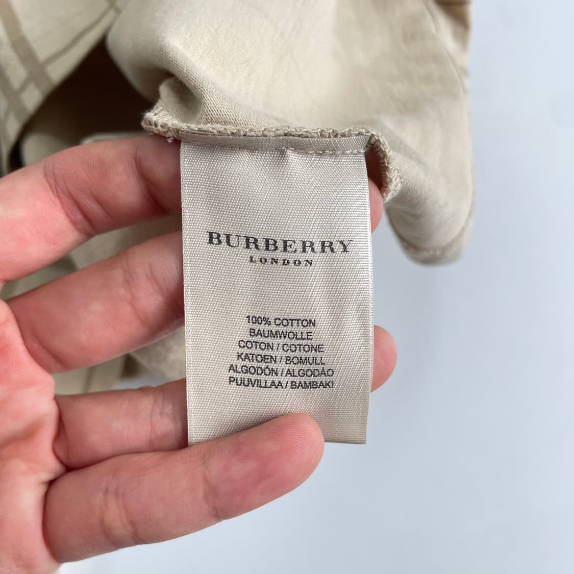 Burberry  노바체크 반팔 코튼 티셔츠 상품이미지4