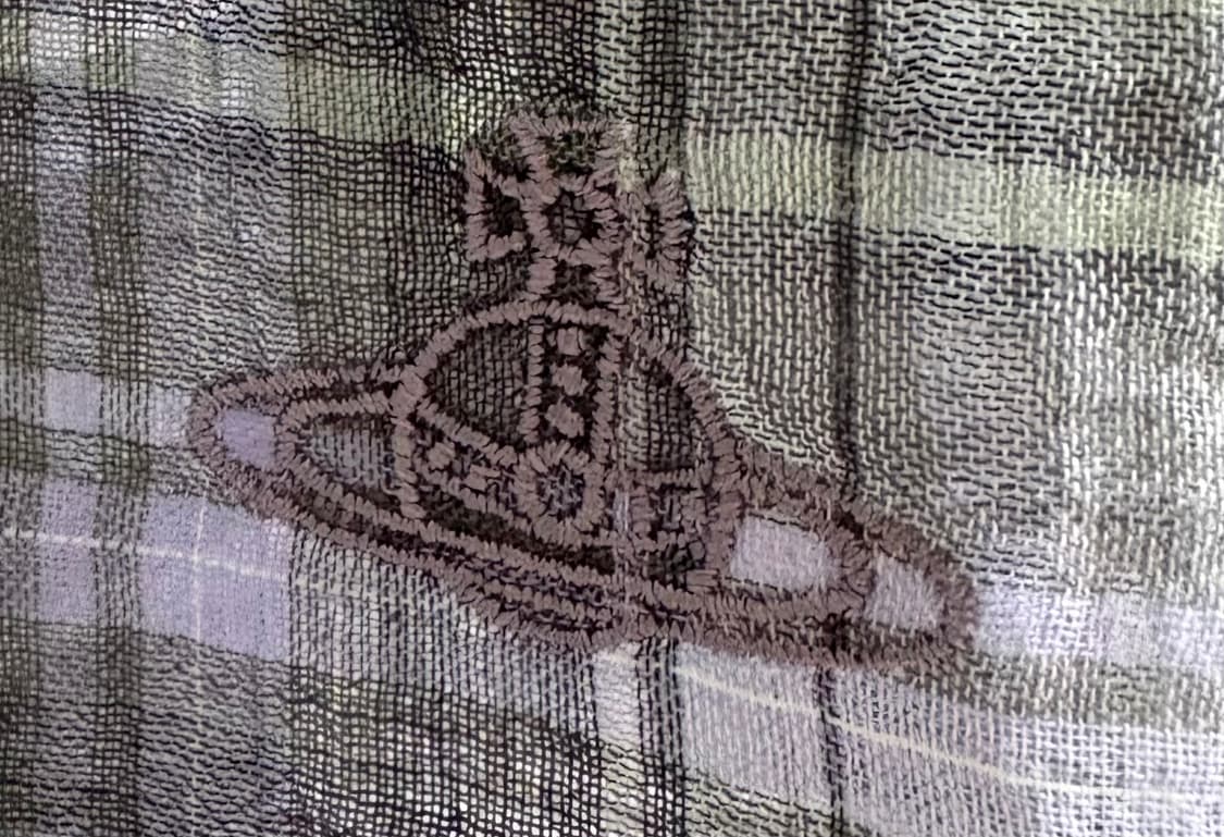 비비안웨스트우드 프릴 체크 블라우스 상품이미지4