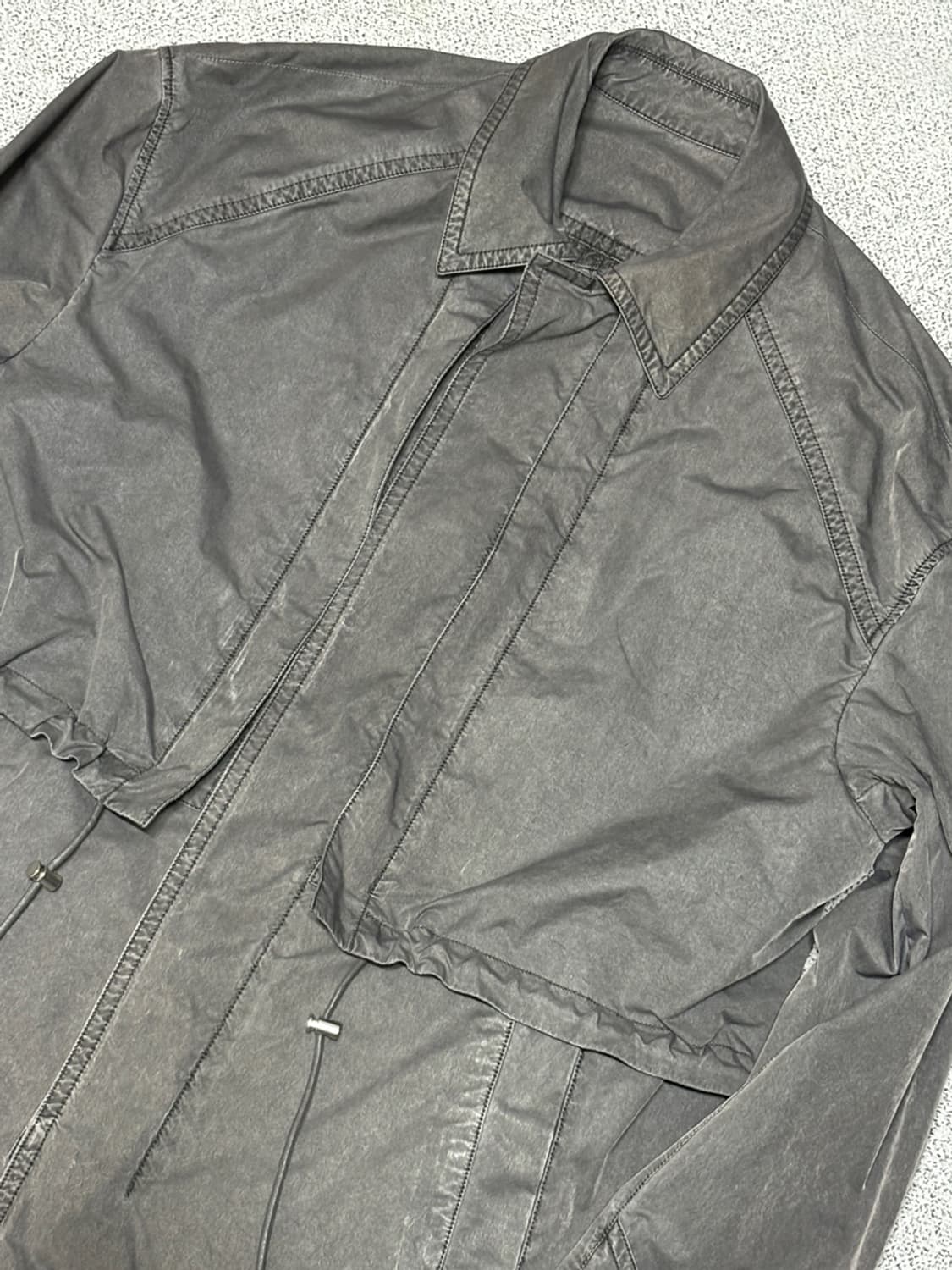 48)준지 JUUN.J 가먼트 다잉 트렌치 코트 상품이미지2