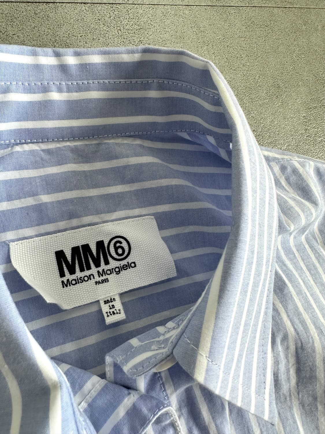 메종 마르지엘라 MM6 스트라이프 해체 셔츠 베스트 상품이미지8