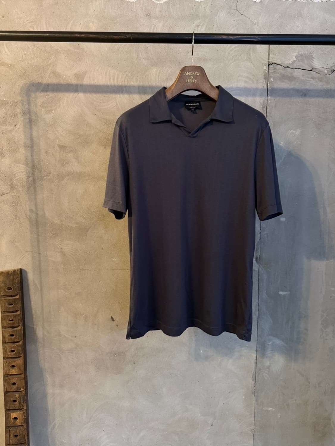 조르지오 아르마니 블랙라벨 오픈칼라넥 티셔츠 상품이미지10