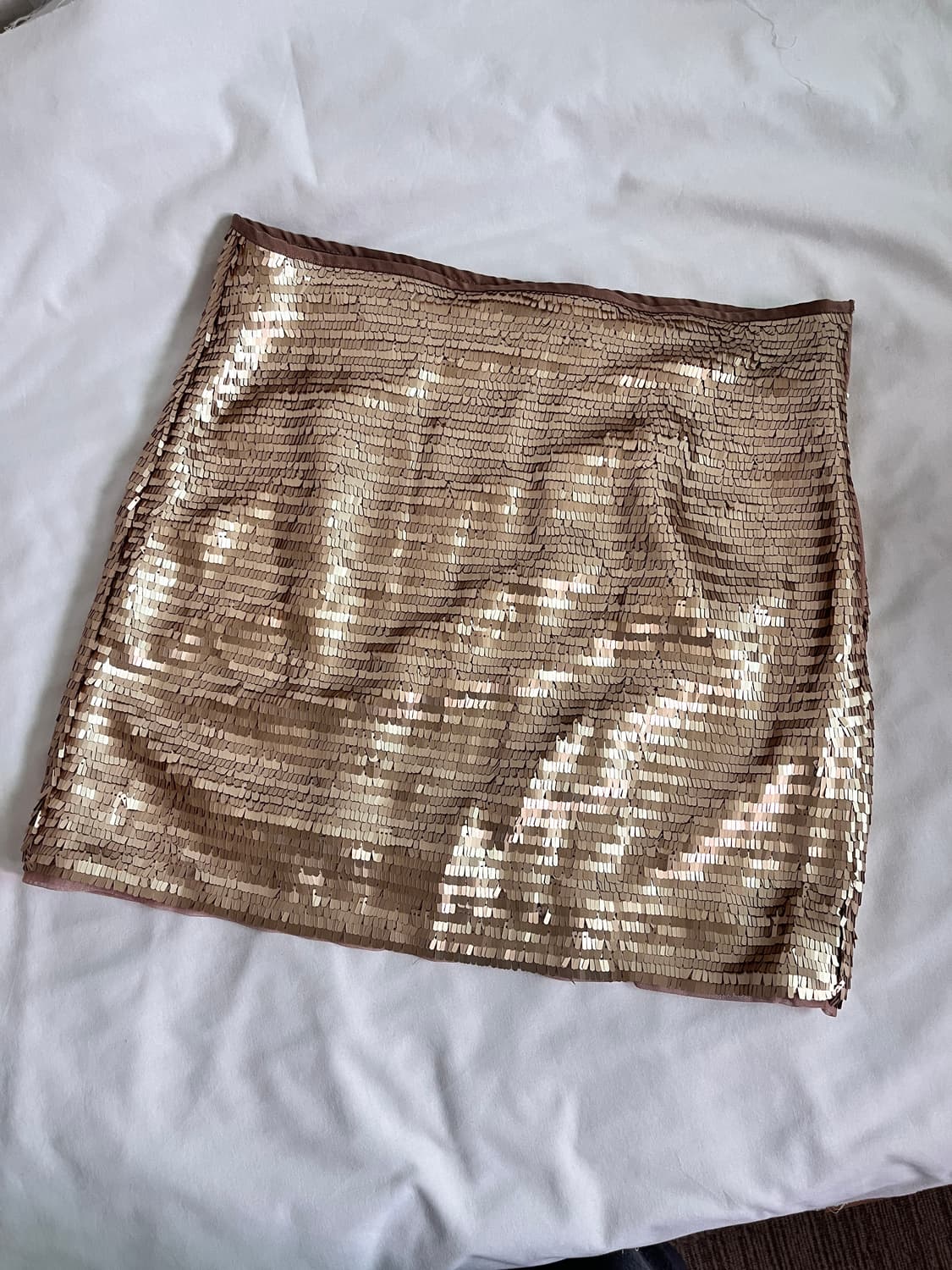 Gold sequin mini skirt 상품이미지1