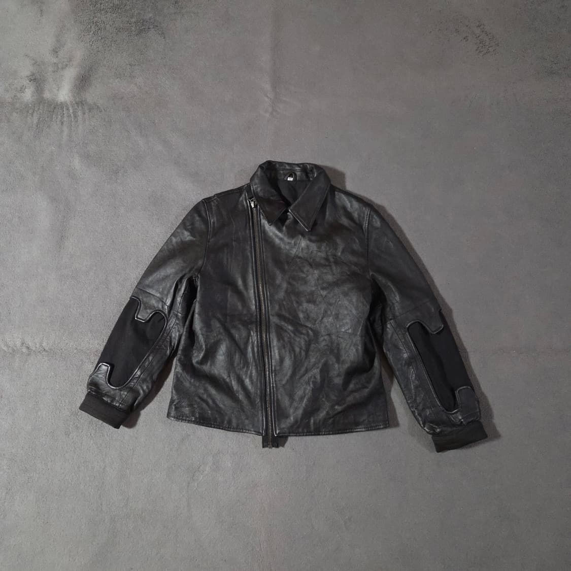 헬무트랭 아카이브 아시메트릭 바이커 램스킨 레더 크롭 자켓 44-55 상품이미지3