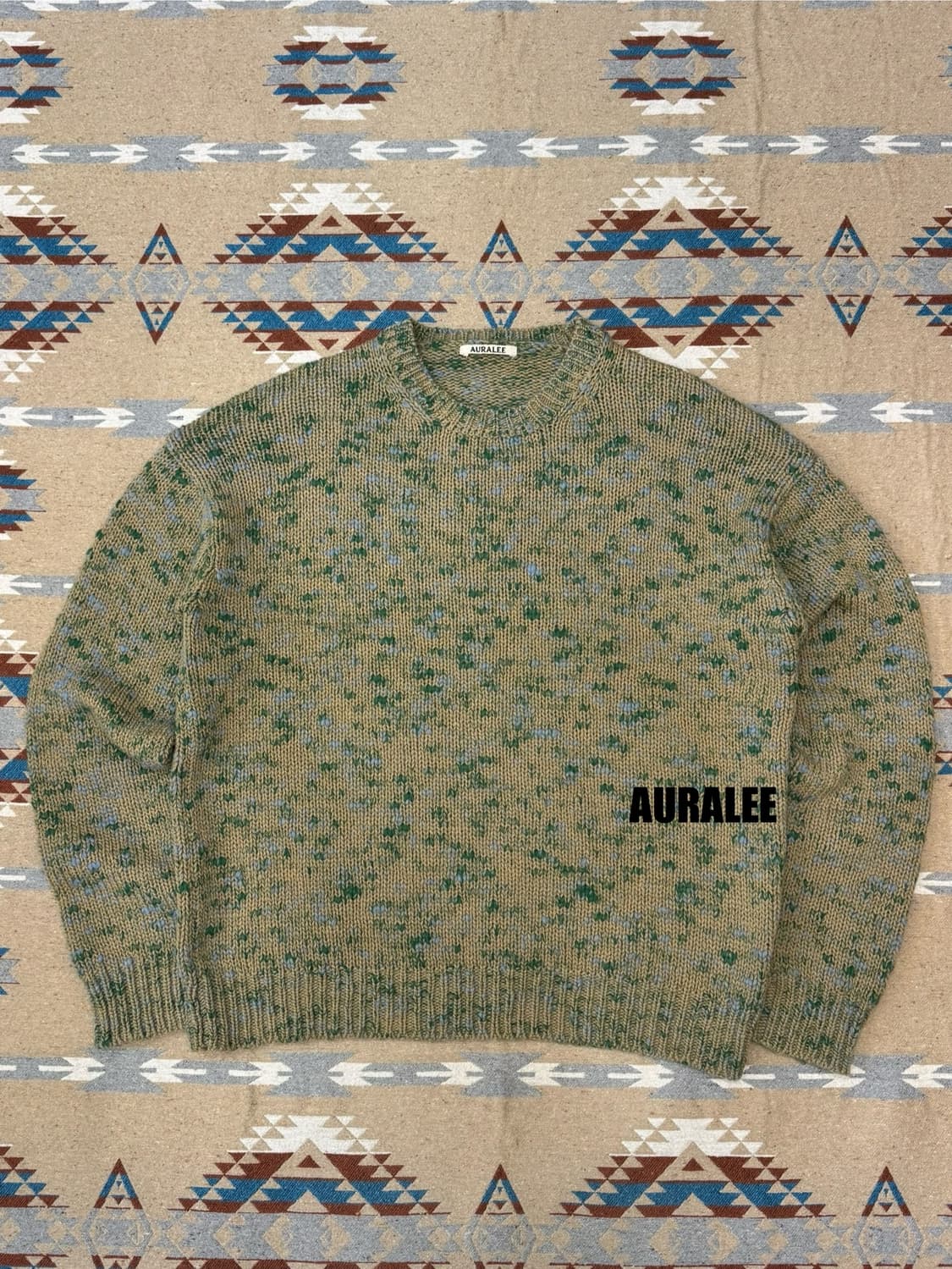 [4] 오라리 울 믹스 컬러 슬러브 얀 니트 스웨터  상품이미지1