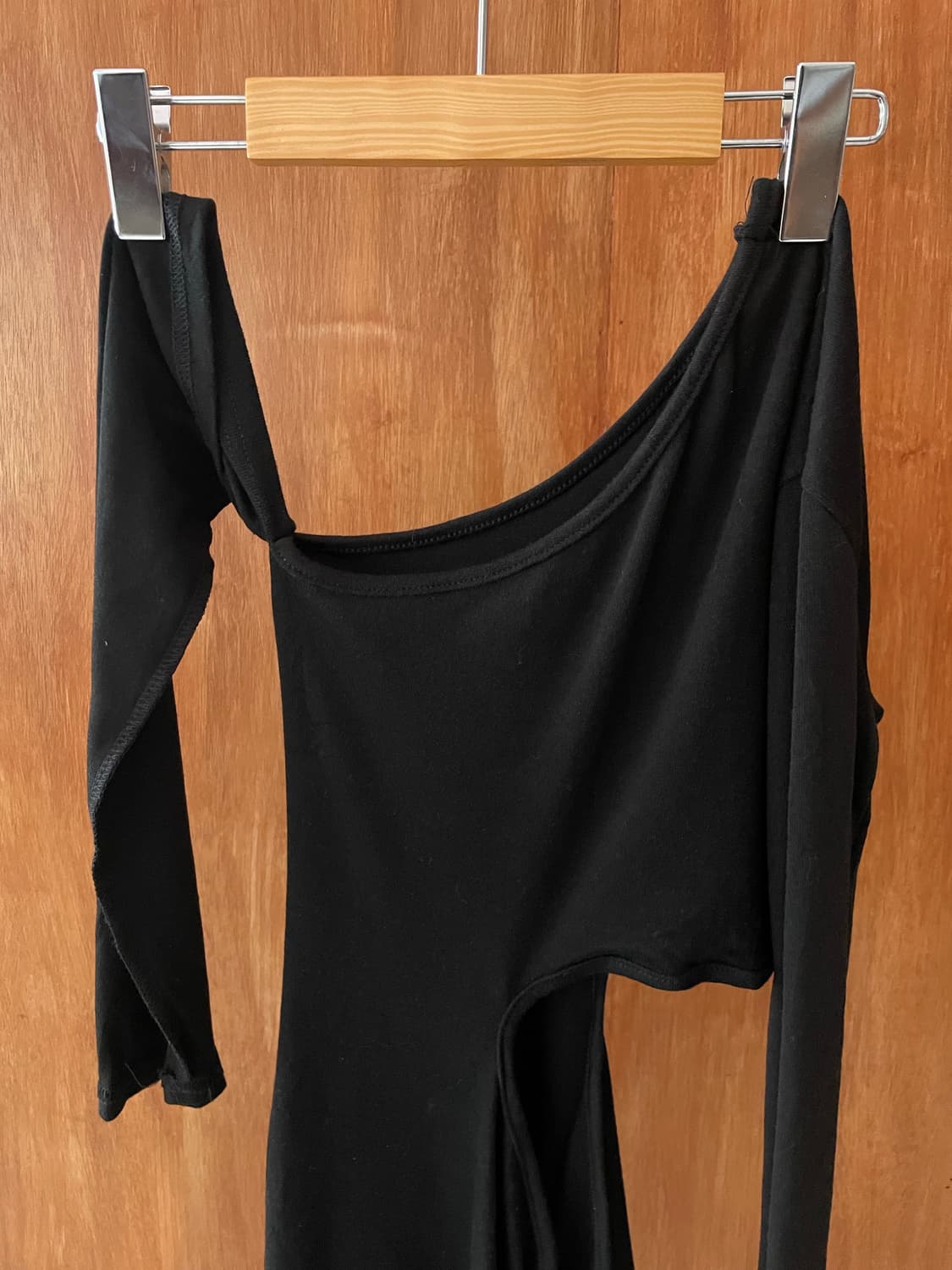 Black cut-out shirring mini dress 상품이미지3