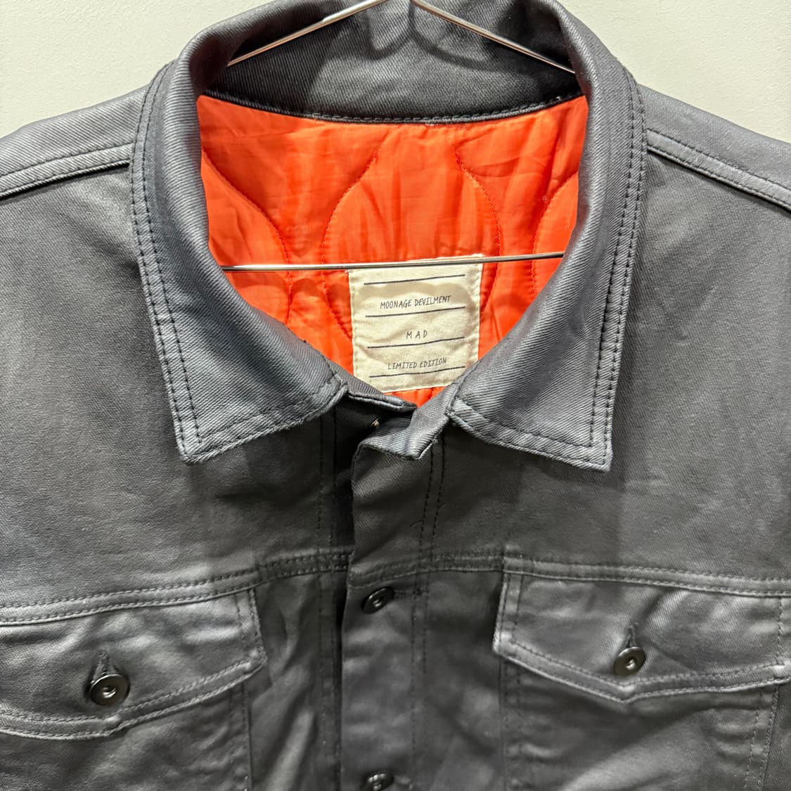 M 일본빈티지 블랙 코팅 트러커 자켓 상품이미지3