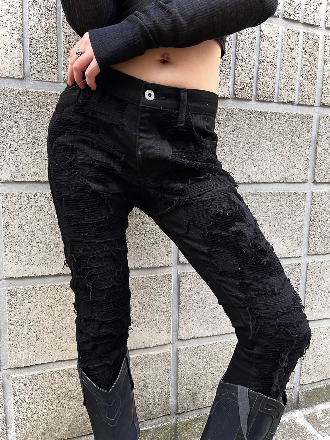 준야 와타나베 18S/S 데미지 디테일 데님진 상품이미지2