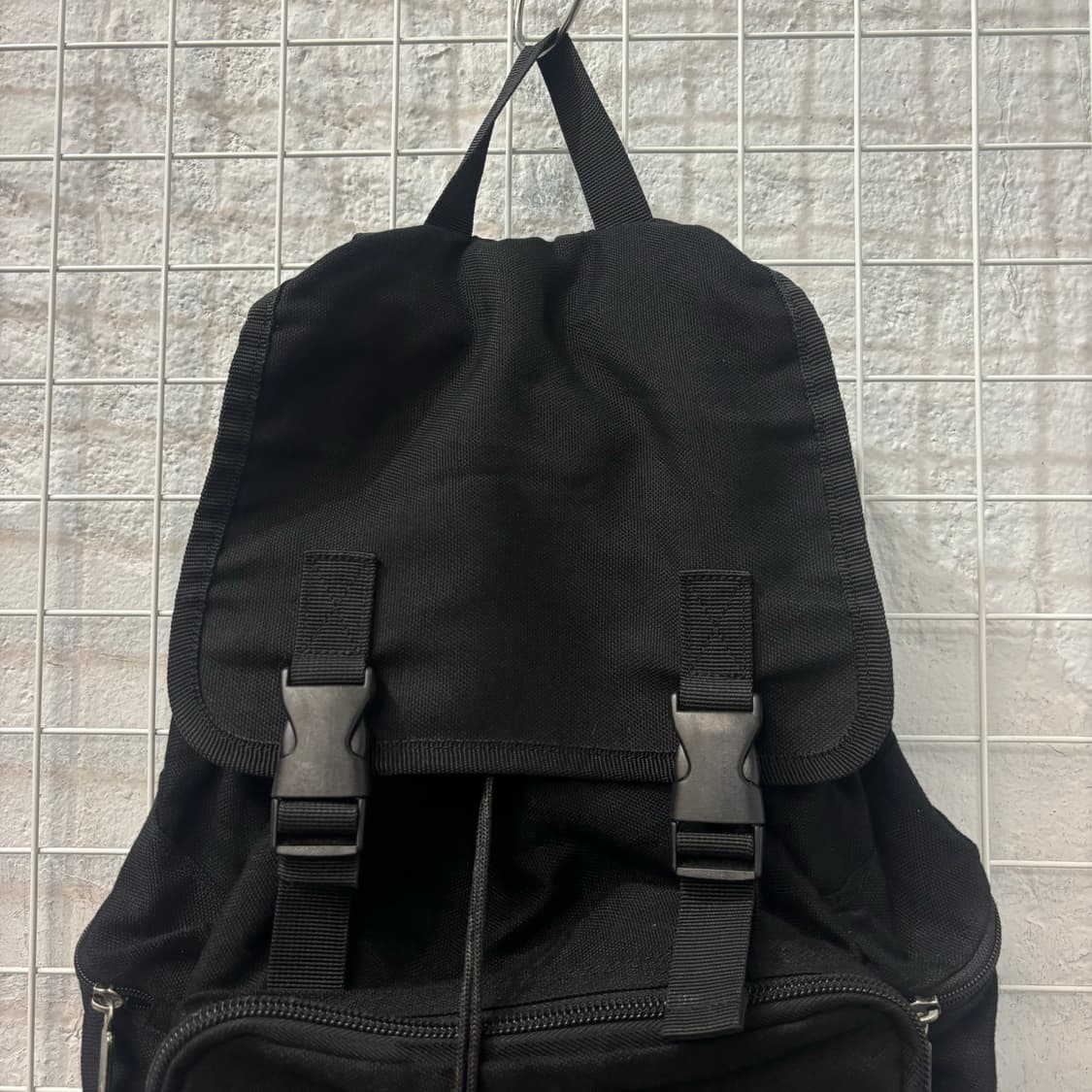 90s 아디다스 올드스쿨 블랙 버클 짐색 백팩 OS 상품이미지3
