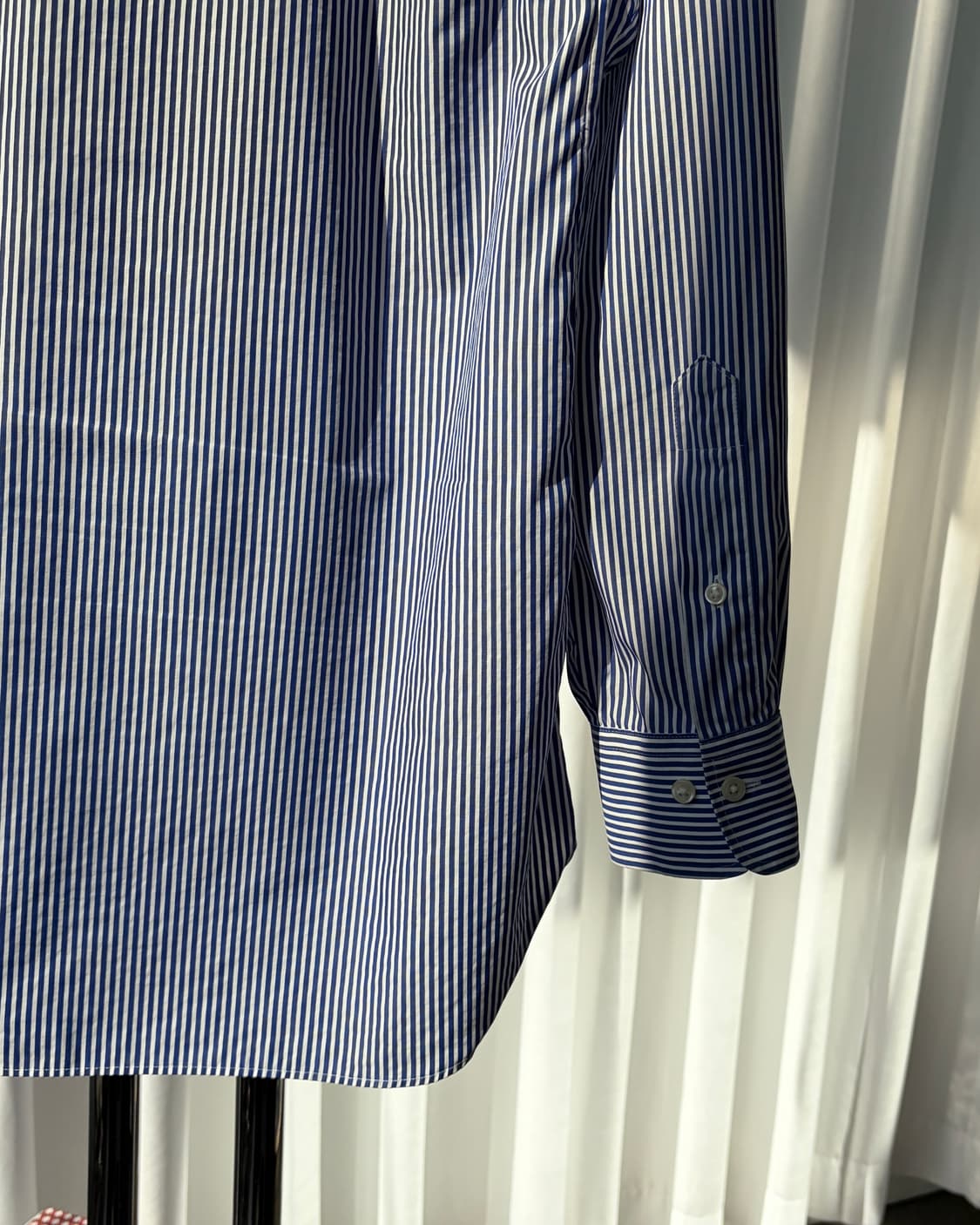 [M]폴로 랄프로렌 이지케어 스트라이프 포플린 셔츠 블루 상품이미지6