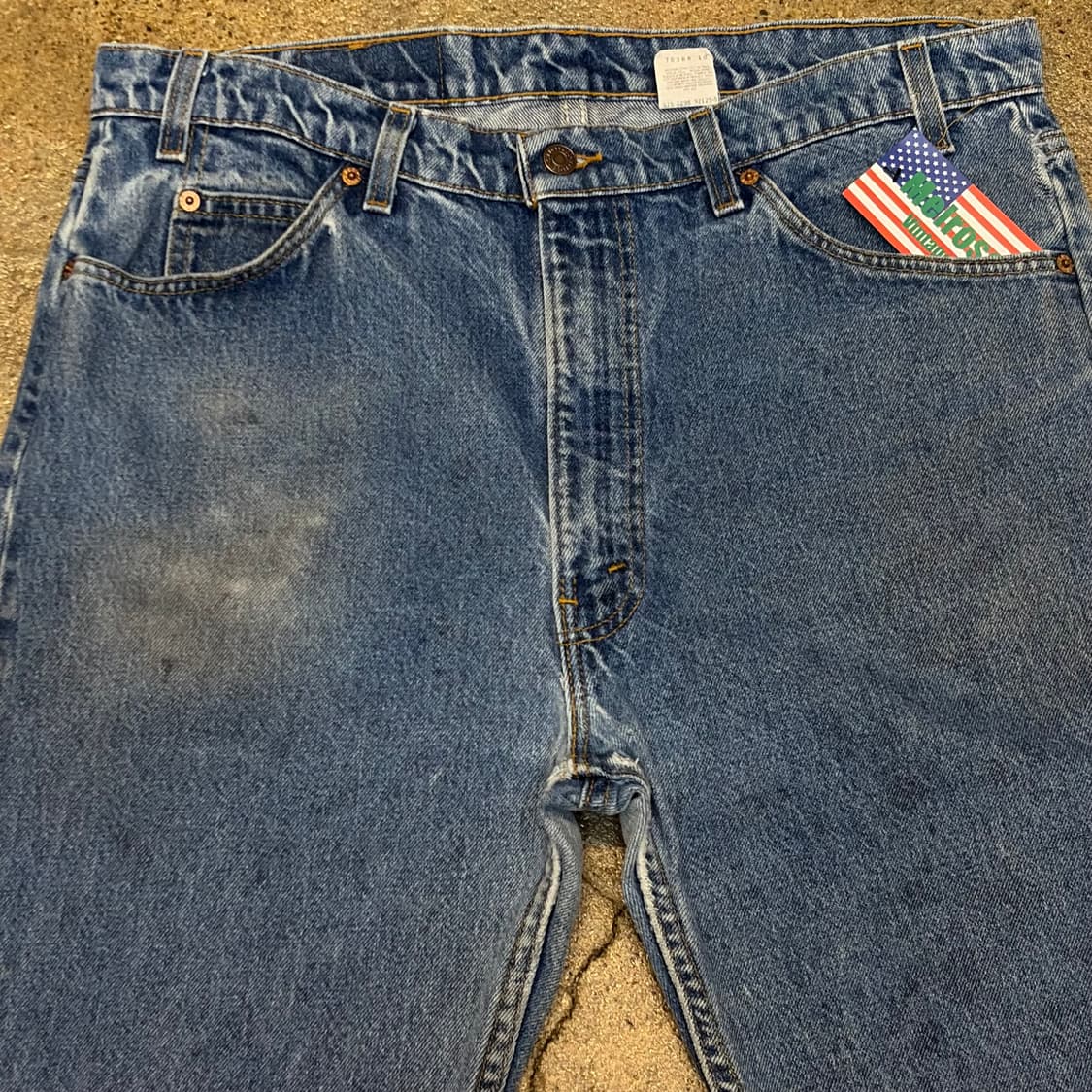 90s Made in USA  빈티지 리바이스 505 오렌지탭 청바지 상품이미지3