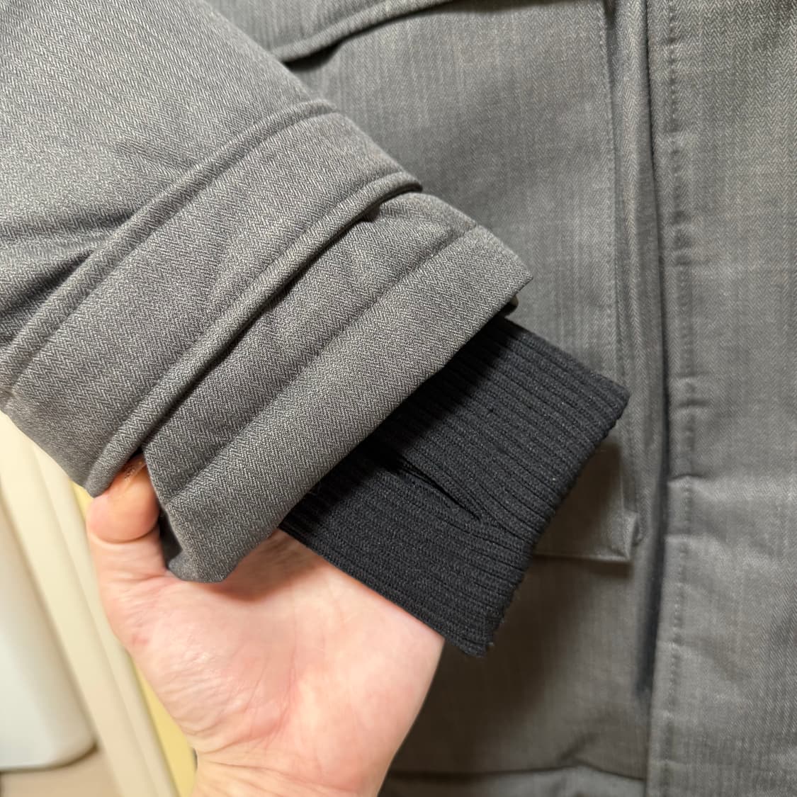 노비스 야테시 다운패딩 스틸 그레이 롱패딩 상품이미지5