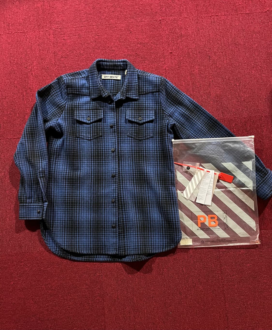 [M]오프화이트 16Fw 플란넬 체크 셔츠  상품이미지1