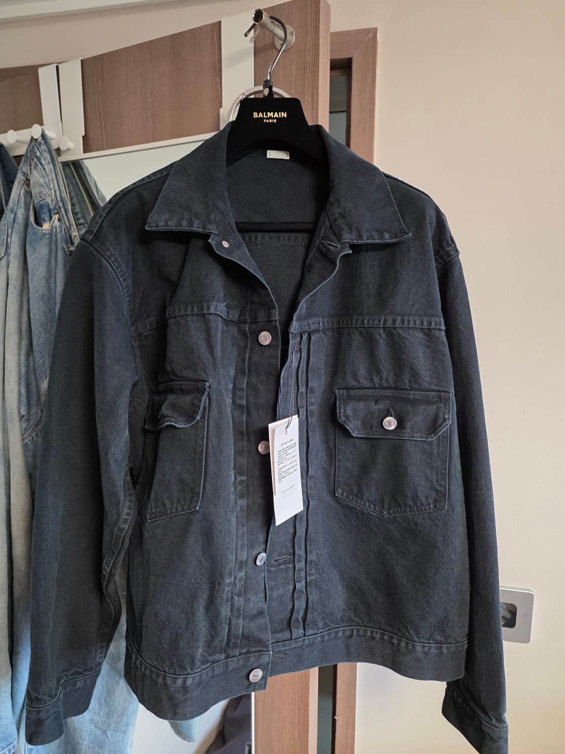 A.PRESSE 2nd BLACK DENIM JACKET (새상품) 상품이미지1