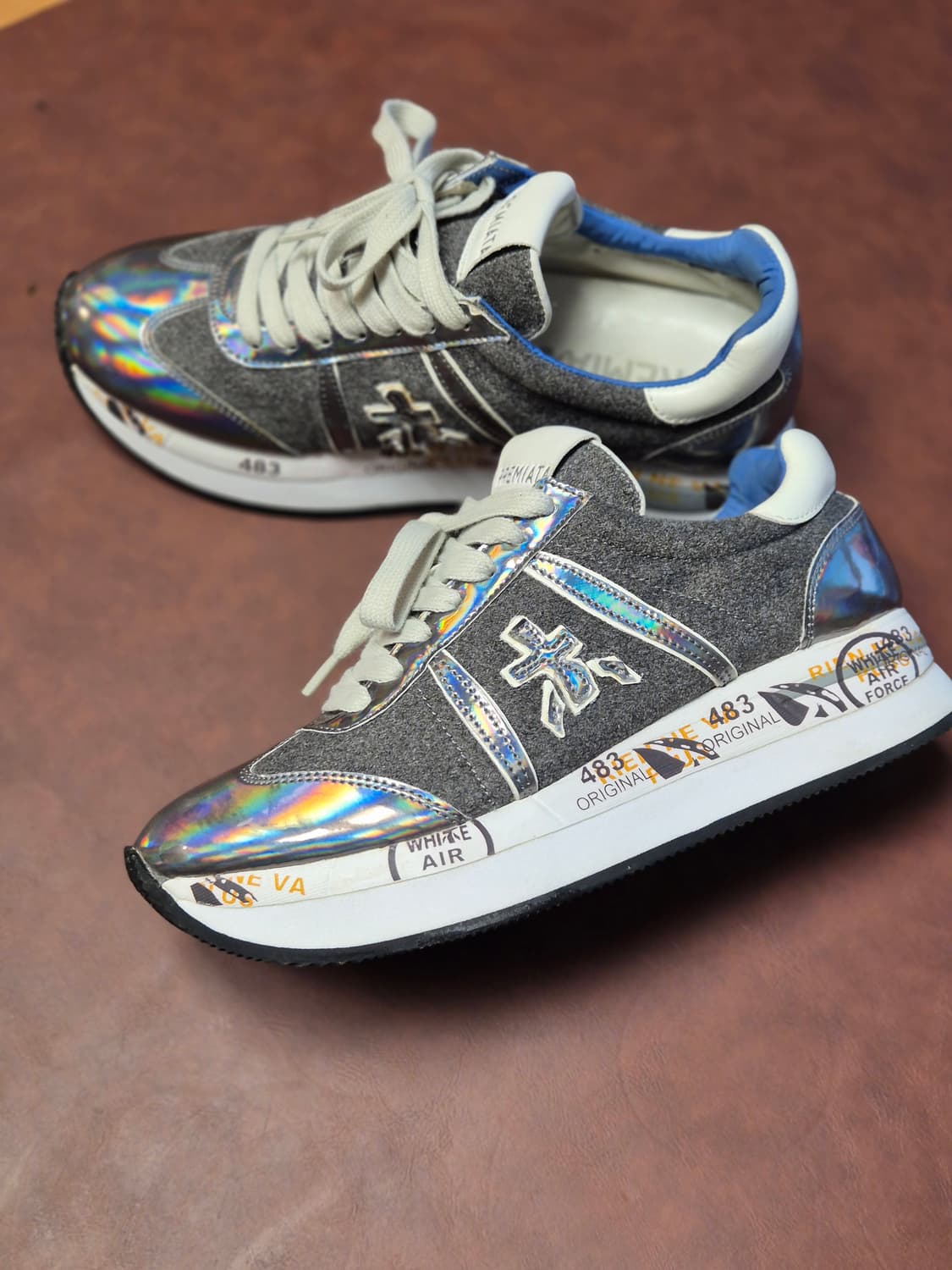 실착용1회 225-230(35)정품 프리미아타 스니커즈  상품이미지3