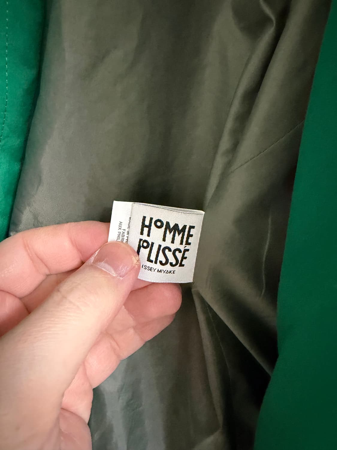 옴므 플리세 프레임 후드 패딩 재킷 상품이미지2