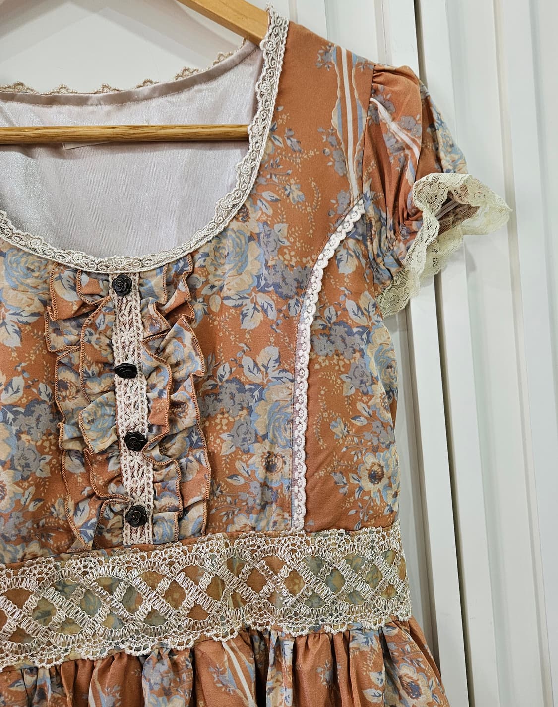 엑시즈팜 (axes femme) 카라멜 플라워원피스 상품이미지4